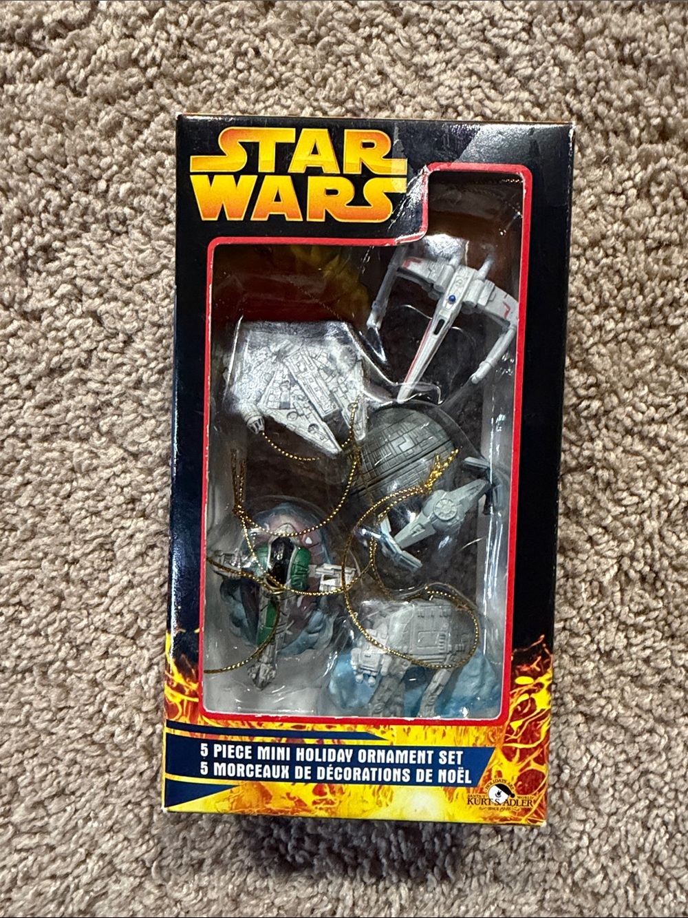 Vintage Star Wars 5 Piece Mini Holiday Ornament Set